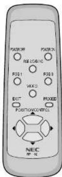 NEC PlasmaSync 50VP2 - Buttons Used in Menu Operations - 1