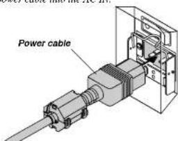NEC MultiSync SX6000 - Connecting the Power Cable and Turn on the Projector - 3