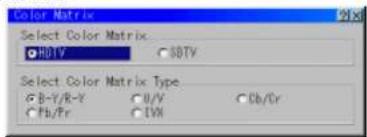 NEC MultiSync SX6000 - Color Matrix - 1