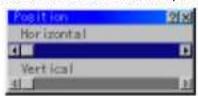 NEC MultiSync SX6000 - Horizontal/Vertical Position (when Auto Adjust is off): - 1