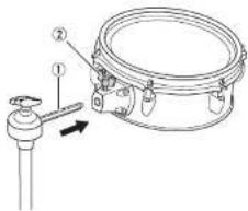 YAMAHA XP105T-X - - Tom-tom drum (XP105T-X, XP105T-M, XP125T-X, XP125T-M) - 1