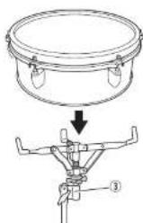 YAMAHA XP105T-X - - Snare drum (XP125SD-X, XP125SD-M) - 1