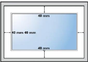 AG Neovo PO-55H - Ventilation Requirements for Enclosure Locating - 1
