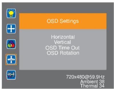 AG Neovo PO-55H - OSD Settings - 1