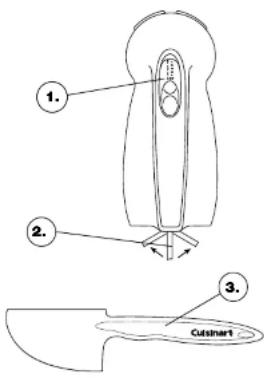CUISINART SmartPower HTM-5CH - Beater Release Trigger - 1