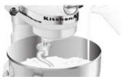 KITCHENAID RKV25G0XGC - General Instructions for Making and Kneading Yeast Dough with the Rapid Mix Method - 1