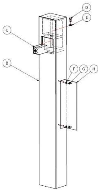 NEC InfinityBoard 84″ - Assembly | 84" Speaker System & Camera - 2