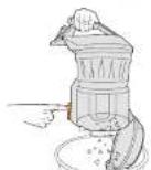 VAX Air CCQSAV1C1 - Emptying and cleaning the dirt container - 2