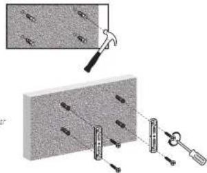 Gabor FPS-M - Attaching the Security Clamps to a Concrete Wall or Concrete Blocks - 4