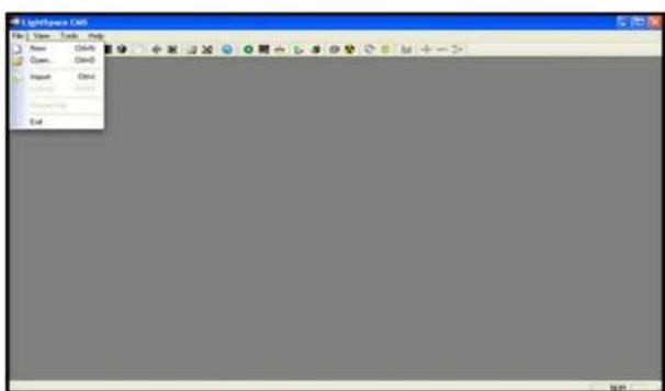 LightPower CWD File Edit Tools Help Menu Edit View Insert View Insert Open Close Help Import Date Save As Edit