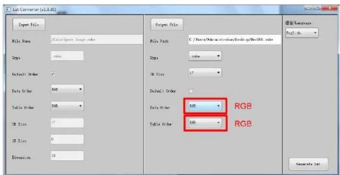 ViewZ VZ-156PM-4K - 2-3. Click Input File, then select \*LUT - 2