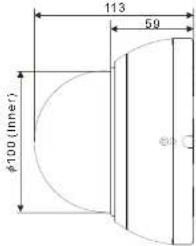 REVO REVDN700E-2 - EXTERNAL DIMENSION - INDOOR DOME - 2
