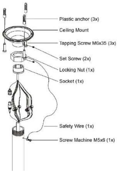 REVO REHSPTZ30-1WM - Installation - Ceiling Mount - 1