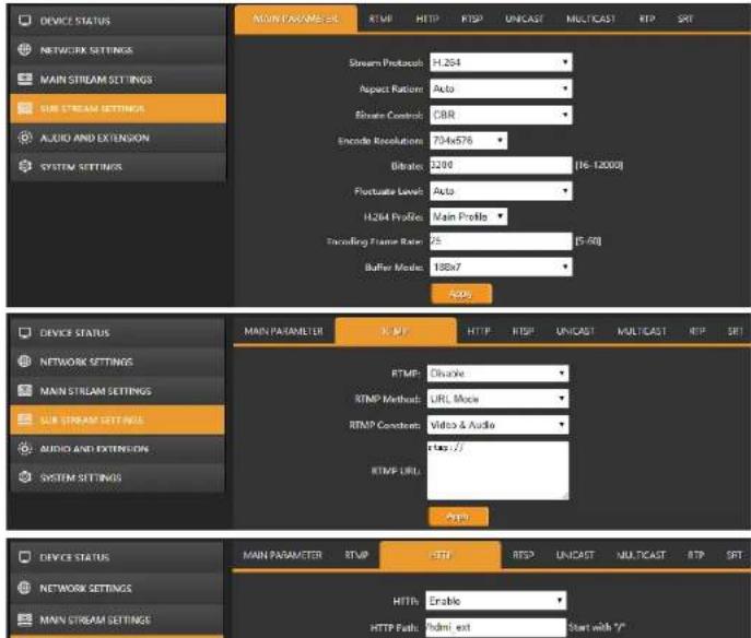 BZBGear HAVS - Sub Stream Settings - 1