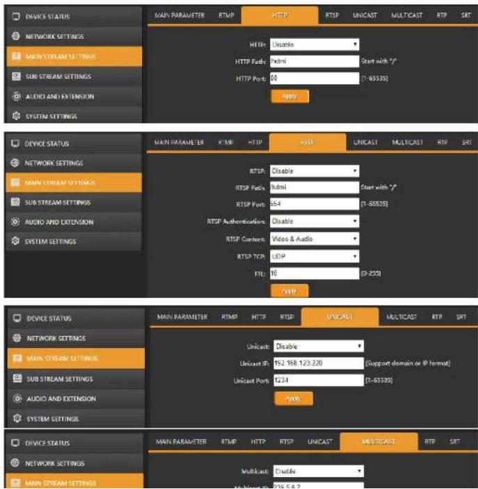 BZBGear HAVS - Main Stream Settings - 2