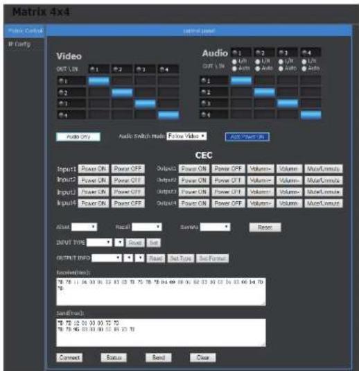 BZBGear BZ-MVS4X4-4K - Control via Web - 2