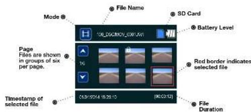 COBRA CDR 840C - File Selection Screen - 1