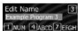 ACP HDC18Y2 - Edit Name Screen - 1