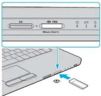 SONY Vaio VGN-NR298 - Inserting a Memory Stick Media - 1