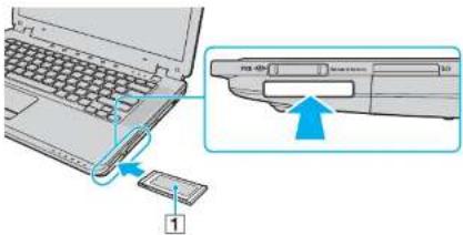 SONY Vaio VGN-CR507 - To insert an ExpressCard module - 1
