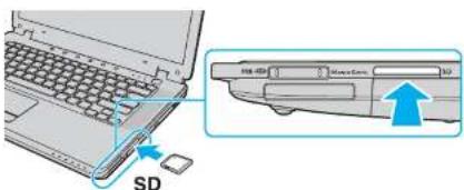 SONY Vaio VGN-CR507 - Inserting a Memory Card - 1