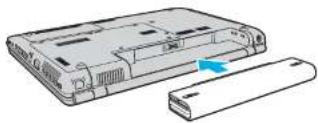 SONY Vaio VGN-CR507 - Installing the Battery Pack - 2