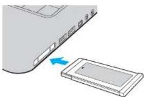 SONY Vaio VGN-NR385 - Inserting an ExpressCard Module - 1