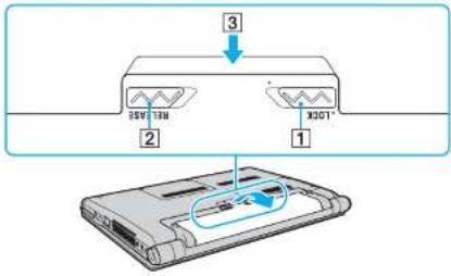 SONY Vaio VGN-SR29X - To remove the battery pack - 1