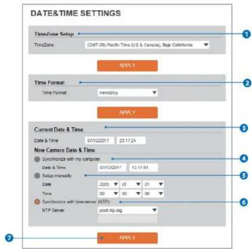 Digital Watchdog MegaPix CaaS DWC-MB44Wi650C2 - Date & Time Settings - 1