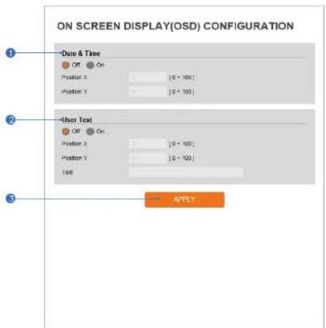 Digital Watchdog MegaPix DWC-MF5WI8TW - Setup - Video & Audio Setup OSD Configuration - 1
