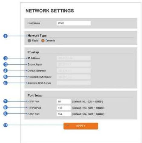Digital Watchdog MegaPix DWC-MF5WI8TW - Network Settings - 1