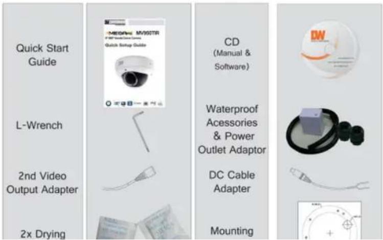 Digital Watchdog MegaPix DWC-MV950TIR - INSIDE THE BOX - MV950TIR\* - 1