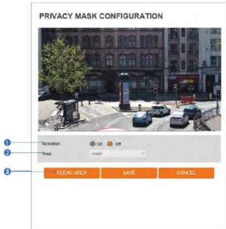 Digital Watchdog MegaPix IVA DWC-MF2WI28TW - Setup - Video & Audio Setup Privacy Mask Configuration - 1