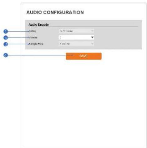 Digital Watchdog MegaPix IVA DWC-MF2WI28TW - Setup - Video & Audio Setup Audio Configuration - 1