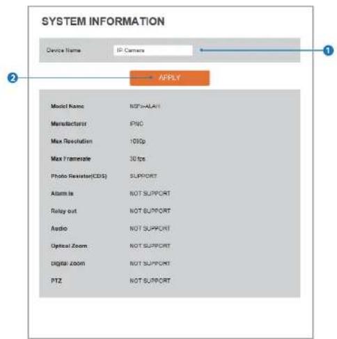 Digital Watchdog MegaPix DWC-MV74Wi6 - System Information - 1