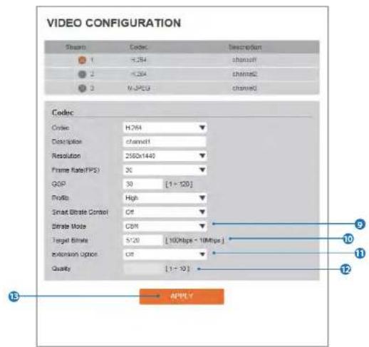 Digital Watchdog MegaPix DWC-MV74Wi6 - Video Configuration - 1