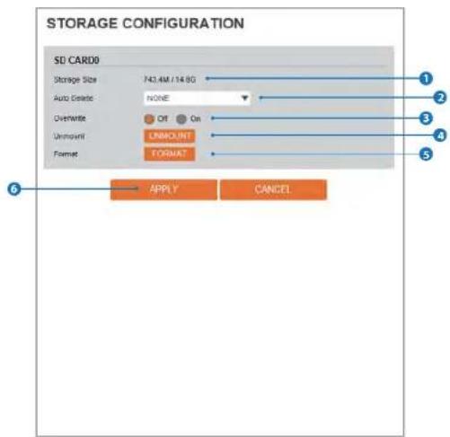 Digital Watchdog MegaPix DWC-MV74Wi6 - Setup - Record Setup Storage Configuration - 1