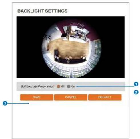 Digital Watchdog MegaPix CaaS DWC-PVF5M1TIRC6 - Camera Backlight Settings - 1