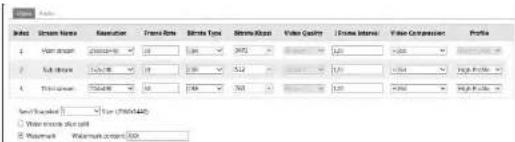 Digital Watchdog MegaPix DWC-MVT4WiA - Video / Audio Configuration - 1