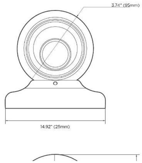 Digital Watchdog MegaPix IVA+ DWC-MPVA5WI28T - Specifications - Dimension - 1