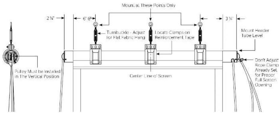 DA-LITE Scenic Roller 40323 - Screen Adjustment - 1