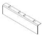 DA-LITE Flex Plex 29534 - Included Parts and Hardware - 10