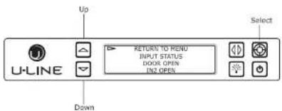 U-Line 3036RR - To access Relay Status - 2
