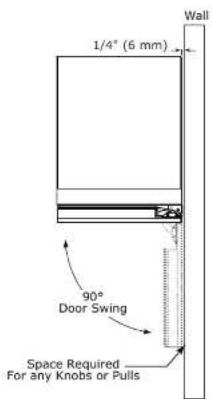 U-Line 2224RGL15B - Door Swing - 1