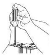 U-Line ADA24R13B - Install top hinge and door: - 1