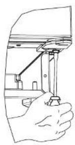 U-Line ADA24R13B - Remove and reinstall bottom hinge: - 1