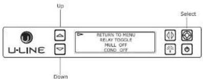 U-Line 3018RGL15B - To access Relay Status - 1