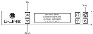 U-Line 3018RGL15B - CUSTOMER MENU - 1