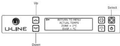 U-Line 3018RGL15B - SERVICE MENU - 1