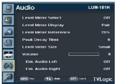 TVLogic LUM-328G - [6] Audio - 1